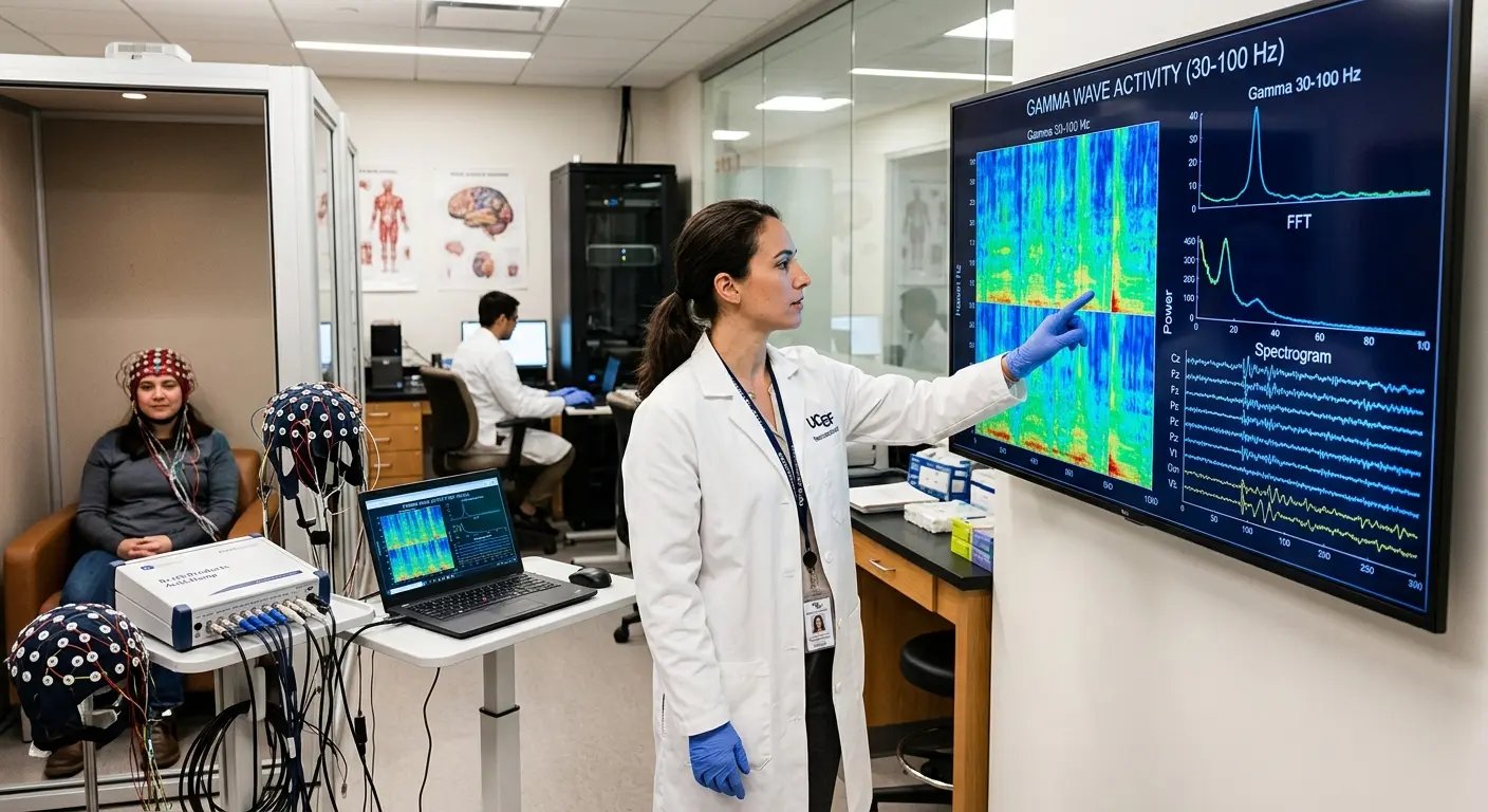 Neuroscience laboratory researching Gamma brainwave activation and BDNF